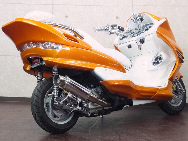  マジェスティ250（SG03J）フルコンプ　オレンジ＆ホワイト特別色/4スピーカー仕様